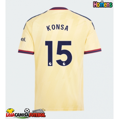 Camisa de Futebol Arsenal Ezri Konsa #15 Equipamento Alternativo 2026-27 Manga Curta